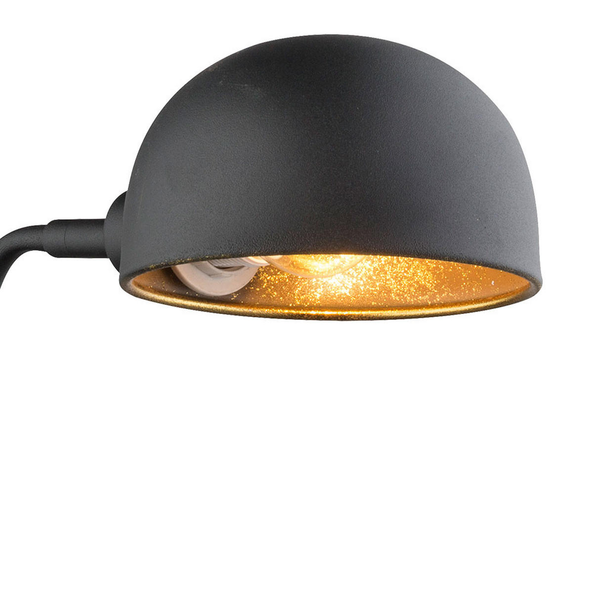 WANDLEUCHTE LENN Schwarz Gold - Schwarz, Metall (13/28/30cm) - Globo Lighting