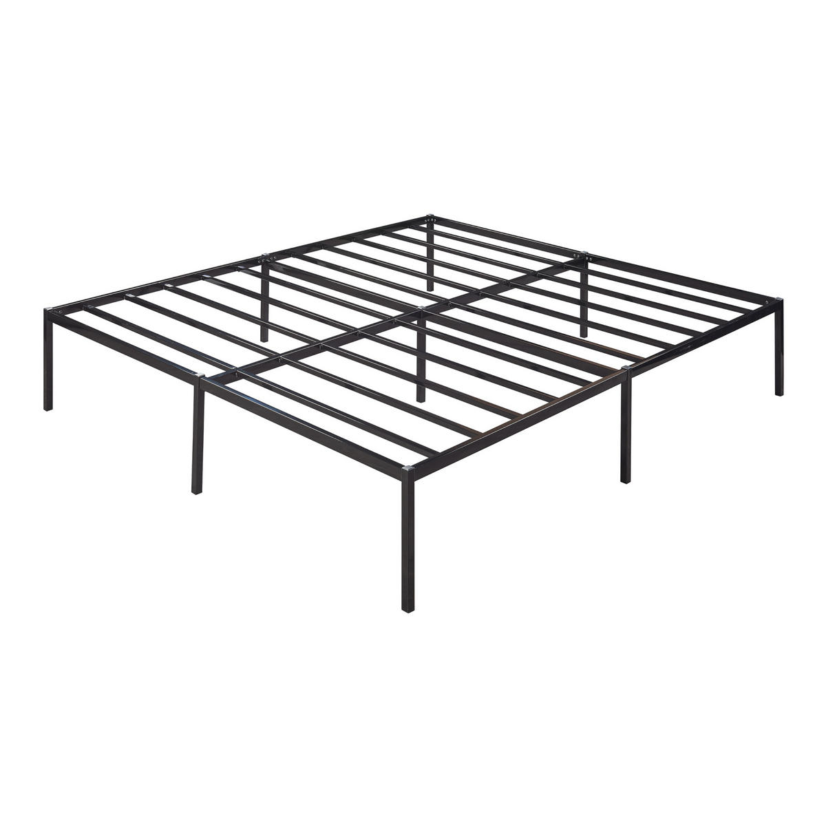 METALLBETT Vårdö - Schwarz, Metall (180/200cm) - [en.casa]