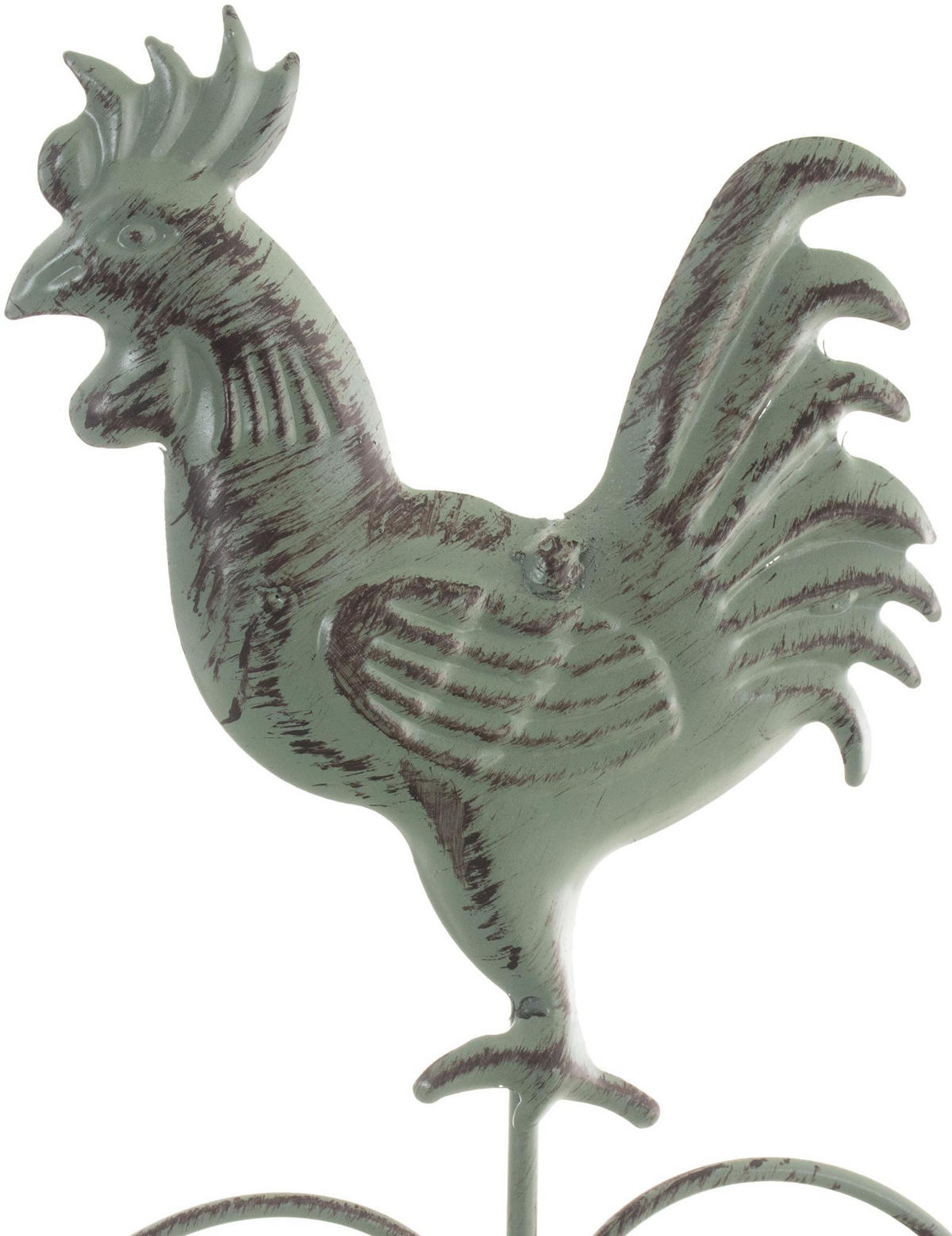 STANDREGAL Metall Antik-Grün - Grün, Metall (61.5/153/33cm) - CLP