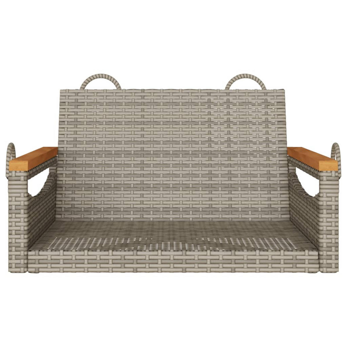 HÄNGESESSEL Grau 63x62x40 cm Poly Rattan - Grau, Kunststoff (63/40/62cm) - furnicato