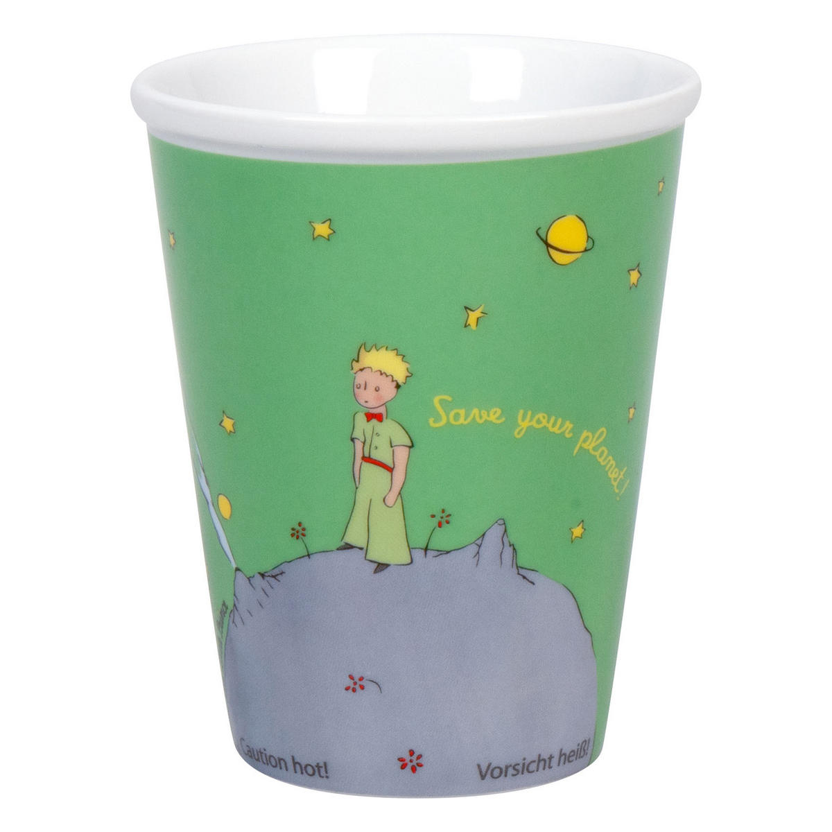 KAFFEEBECHER to go Little Prince - Save your planet - Naturfarben, Keramik (0.38L) - Könitz