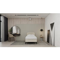 POLSTERBETT Mavilo 90 x 200 cm mit Bettkasten und Lattenrost, Taschenfederkernmatratze mit Kokos 20cm - beige - Beige, Holz (90/200cm) - Homesy