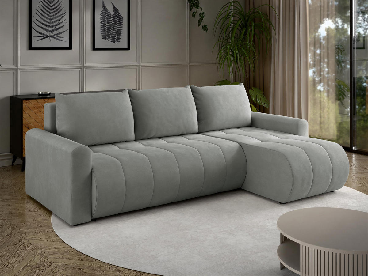 ECKSOFA Sprint - Schwarz/Grau, Holz/Kunststoff (230/149cm) - MIRJAN24