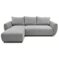 ROHOVÁ POHOVKA Zordo Šedý žinylka levá se dvěma úložnými prostory - šedá, textil/plast (256/170cm) - Selsey