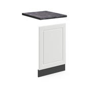 FRONTBLENDE R-Line Weiß Landhaus 45 cm, AP Anthrazit - Anthrazit/Weiß, Holzwerkstoff (45/57.2/1.6cm) - Vicco