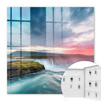SCHLÜSSELBOX Weiß 30x30 cm – Türöffnung nach rechts - Die Kraft der Natur - Blau, Metall (30/30/5cm) - TULUP