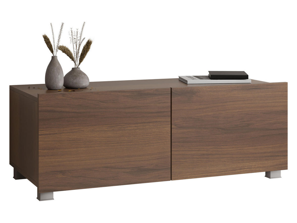 TV-LOWBOARD Calabrini 100 03 - Nussbaumfarben, Holzwerkstoff (100/37/43cm) - MIRJAN24