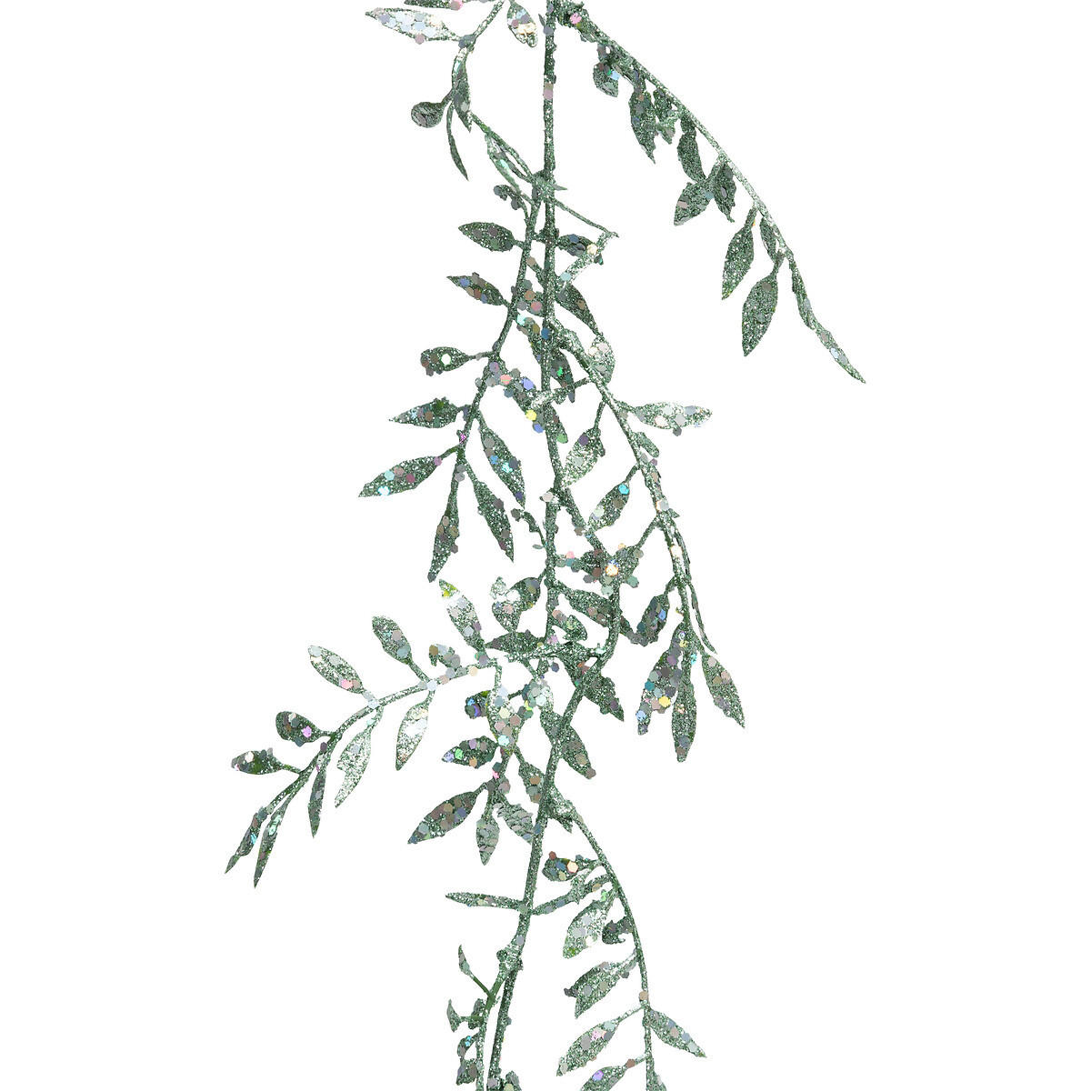 GIRLANDE Blätter Silber 180 cm - Silberfarben, Kunststoff (180cm) - Atmosphera Createur d´interieur