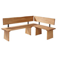 ECKBANK Dayana 201 x 151 x 87 Massivholz Wildeiche geölt - Wildeiche, Holz (201/151cm) - 58aufmkessel