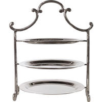 ETAGERE Classico 24,5x14x29,5cm - Silberfarben, Metall (24.5/29.5cm) - FURNARO