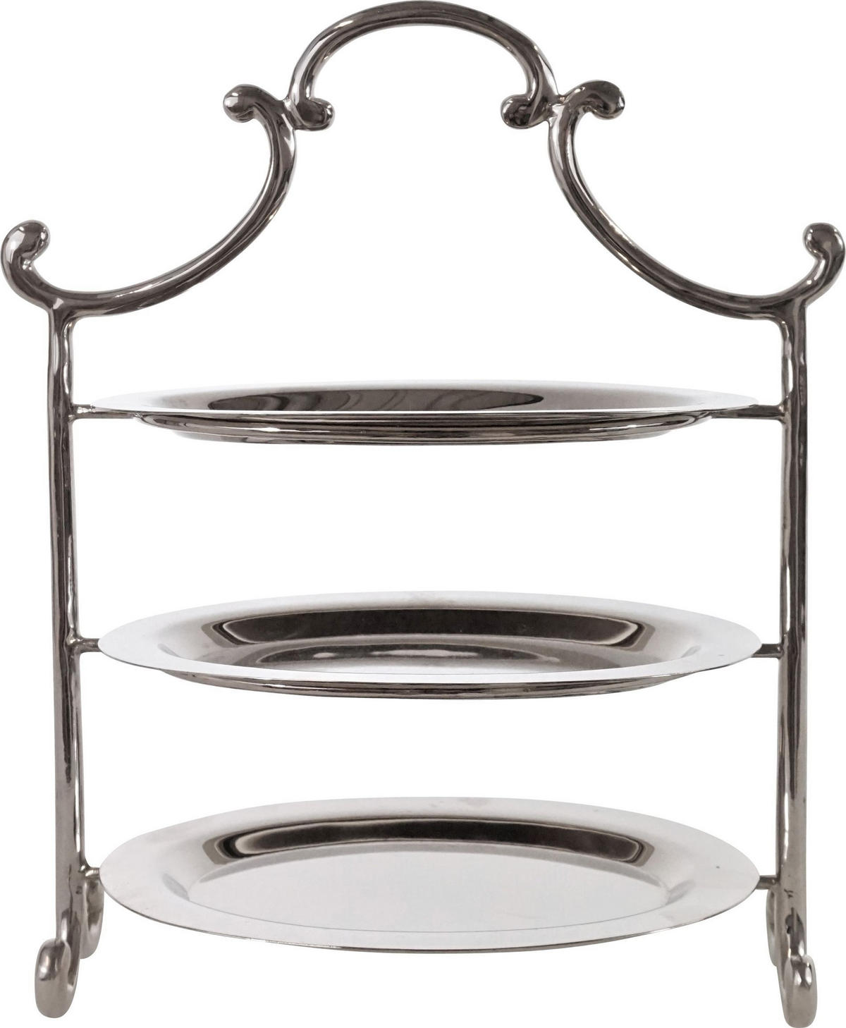 ETAGERE Classico 24,5x14x29,5cm - Silberfarben, Metall (24.5/29.5cm) - FURNARO