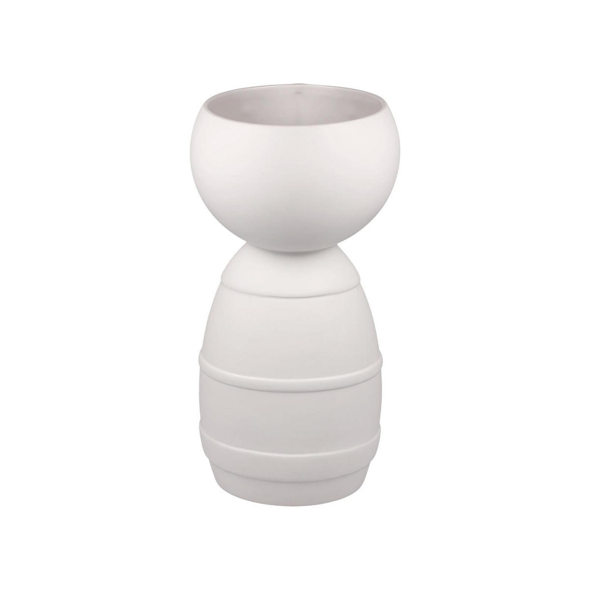 VASE "KLAUS" Studio 8 Vultus weiß 30 cm - Weiß, Keramik (30cm) - Goebel