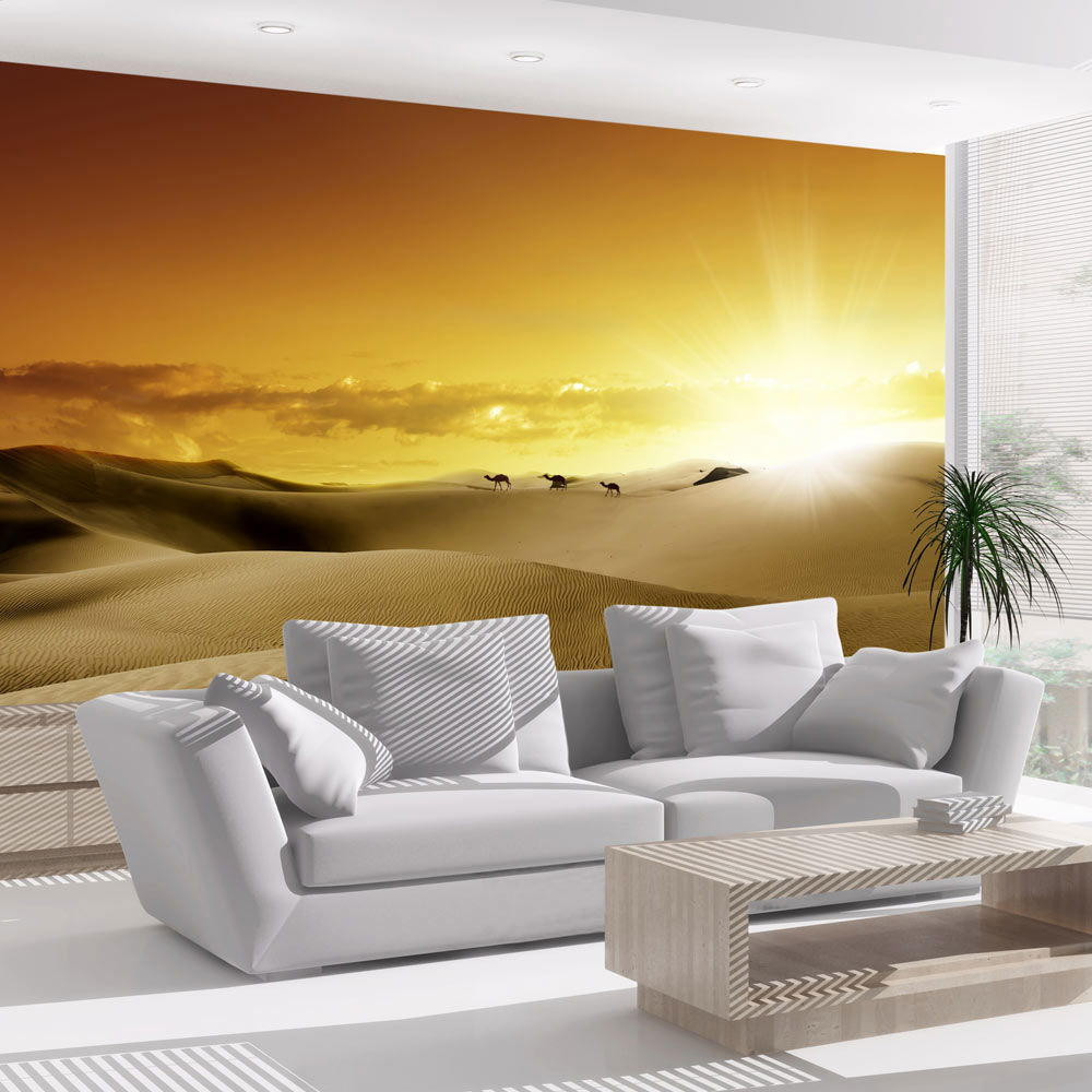 Kunstloft Vliestapete Braun, Beige 250x1 cm