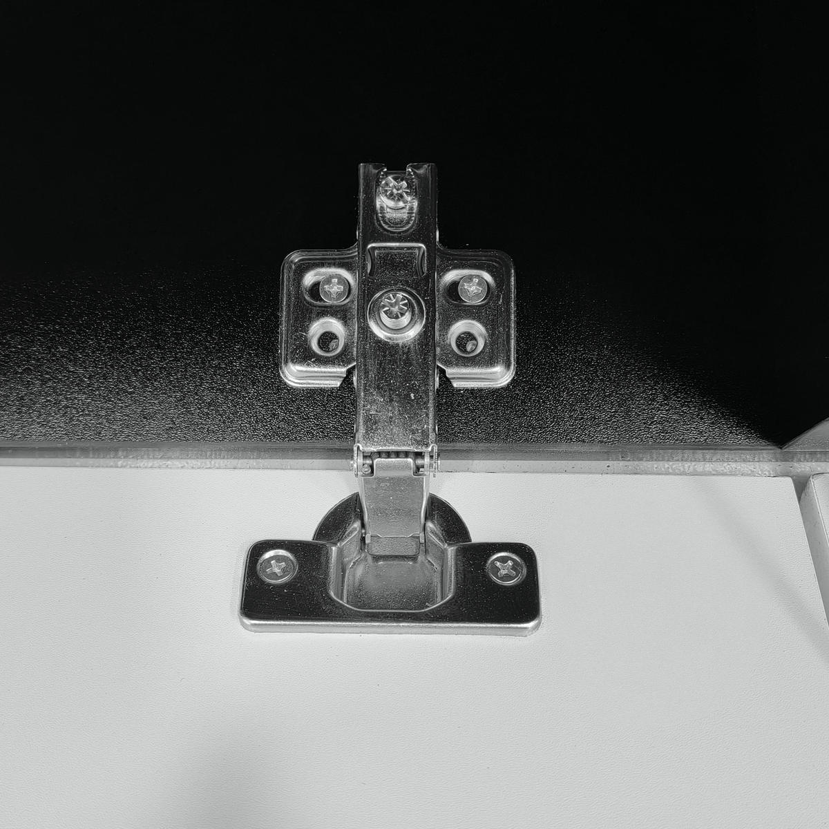 LOWBOARD 180/35/30 cm in Schwarz/Weiß aus MDF und Spanplatte mit LED-Beleuchtung - Schwarz, Holzwerkstoff (35/30/180cm) - OKMYHOME