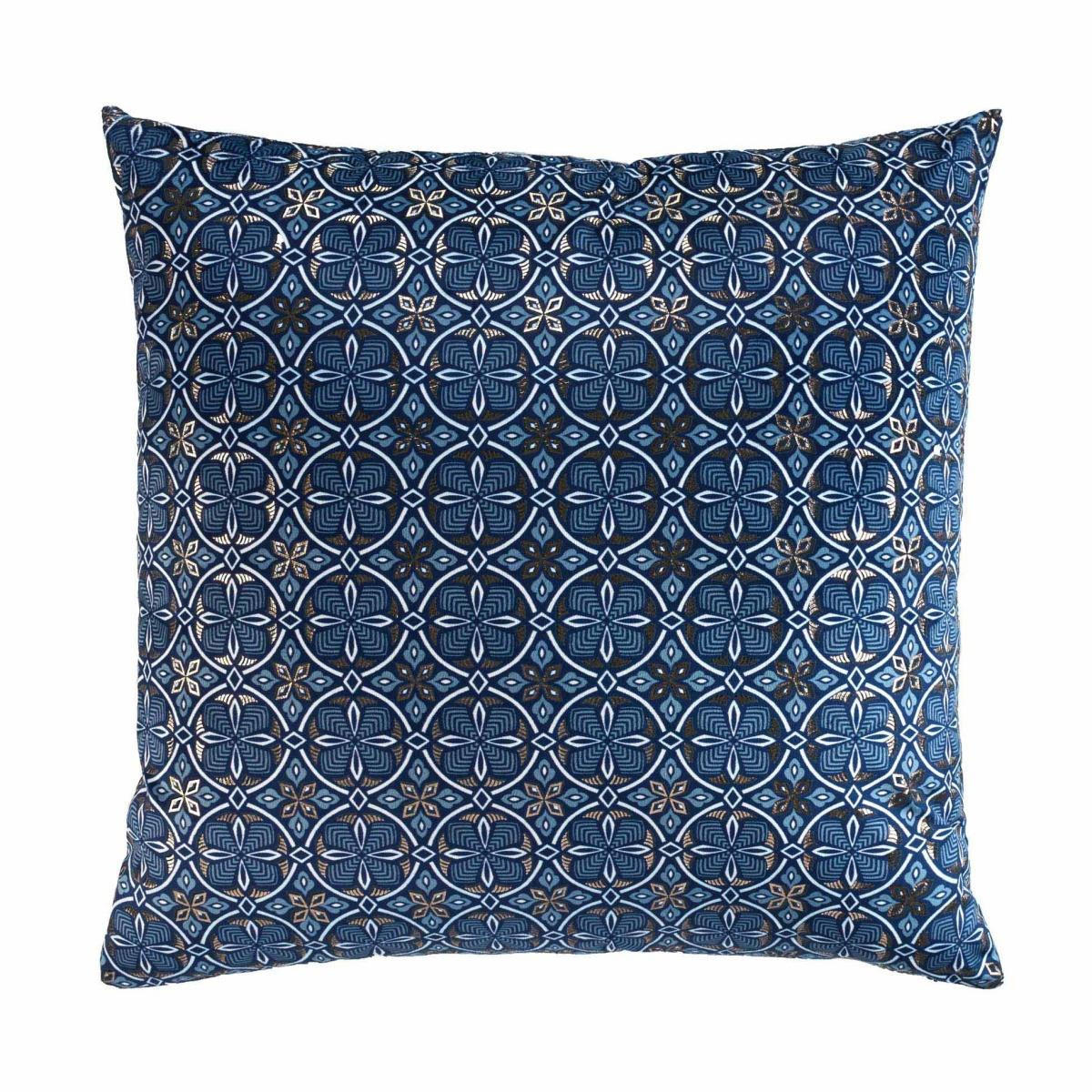 DEKO-KISSENBEZUG aus Velvet Joan 60/60 cm - Blau/Grün, Textil (60/60cm) - Douceur d´intérieur