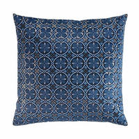 DEKO-KISSENBEZUG aus Velvet Joan 60/60 cm - Blau/Grün, Textil (60/60cm) - Douceur d´intérieur