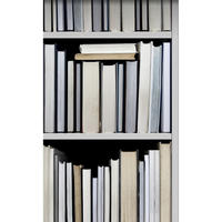 XXL-VLIESTAPETE Bücherregal 50 x 900 cm - Schwarz, Papier (50/900cm) - ESTAhome