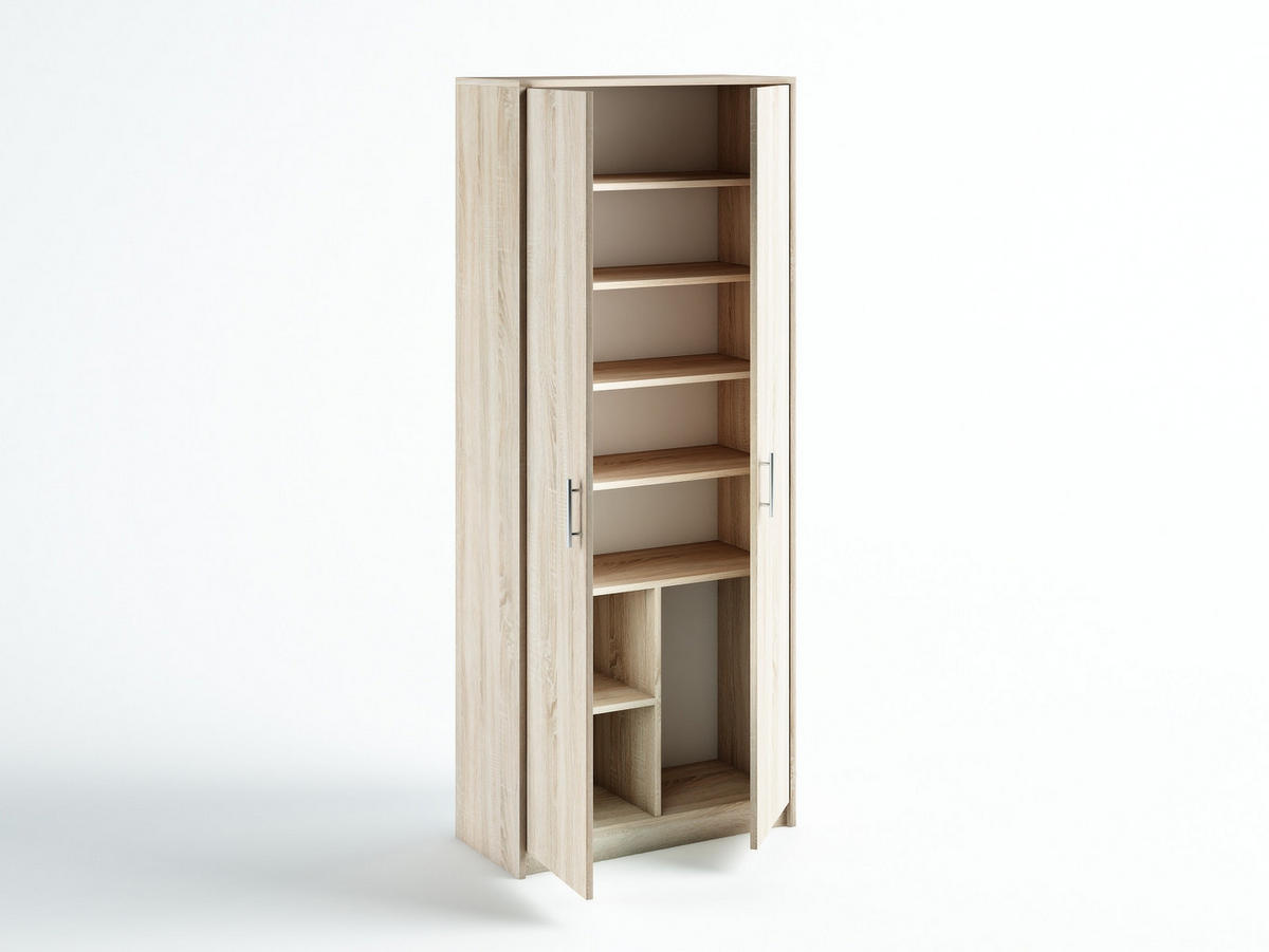 MEHRZWECKSCHRANK R002 Sonoma - Sonoma Eiche, Holzwerkstoff (74/180/35cm) - roe furniture