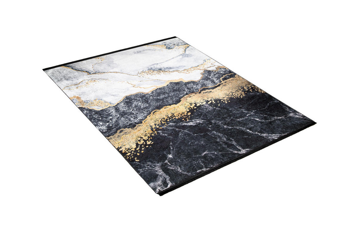 TEPPICH TOSCANA Schwarz 160/230 cm - Schwarz, Textil (160/230cm) - Tapiso