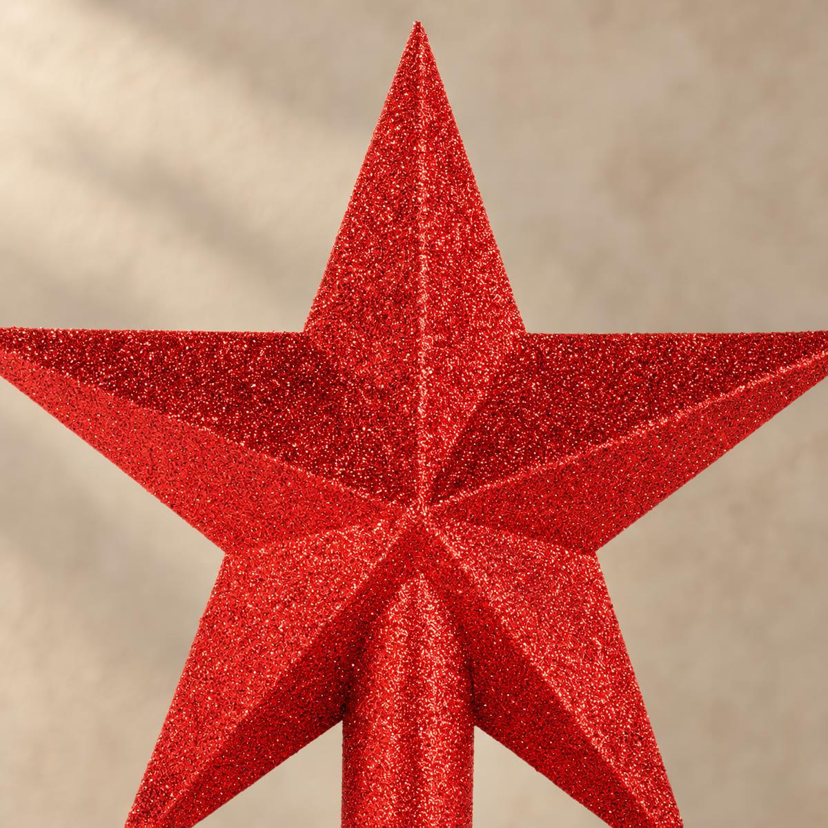 STERN für die Baumspitze 21/4,5/21 cm - Rot, Kunststoff (21cm) - Atmosphera Createur d´interieur