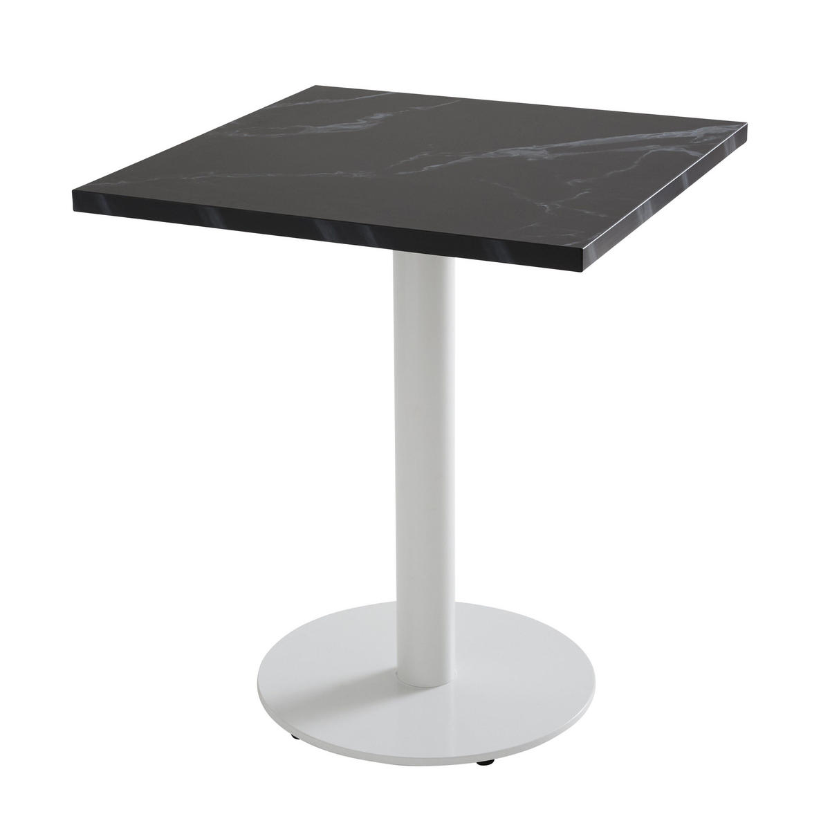 TISCHPLATTE quadratischer 60 cm, Schwarz - Schwarz, Holz/Holzwerkstoff (60/2/60cm) - Oviala