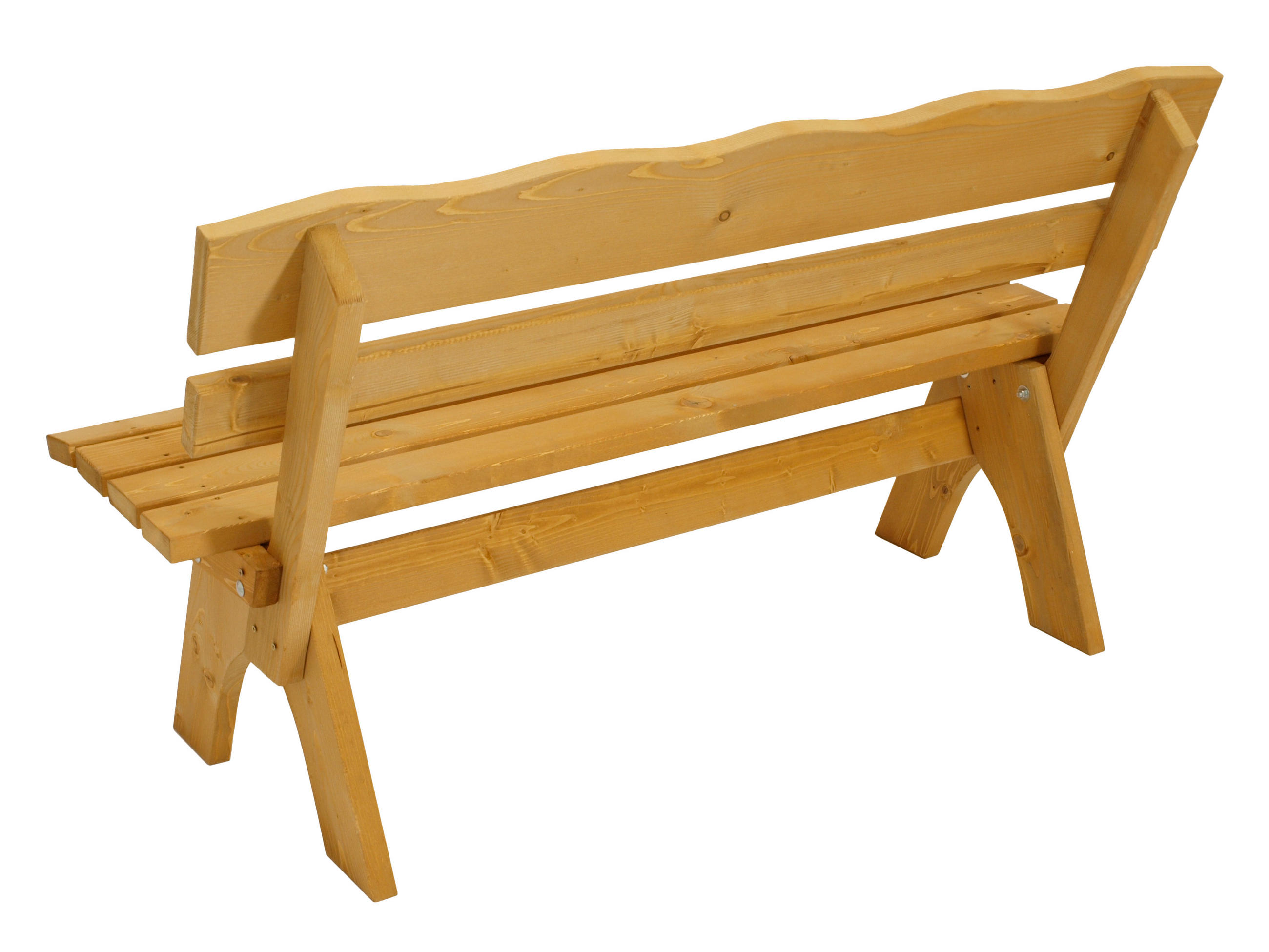 GARTENBANK Drieburg 3-Sitzer 150cm aus Kiefer massiv - Braun, Holz (150/82/60cm) - TPFGarden