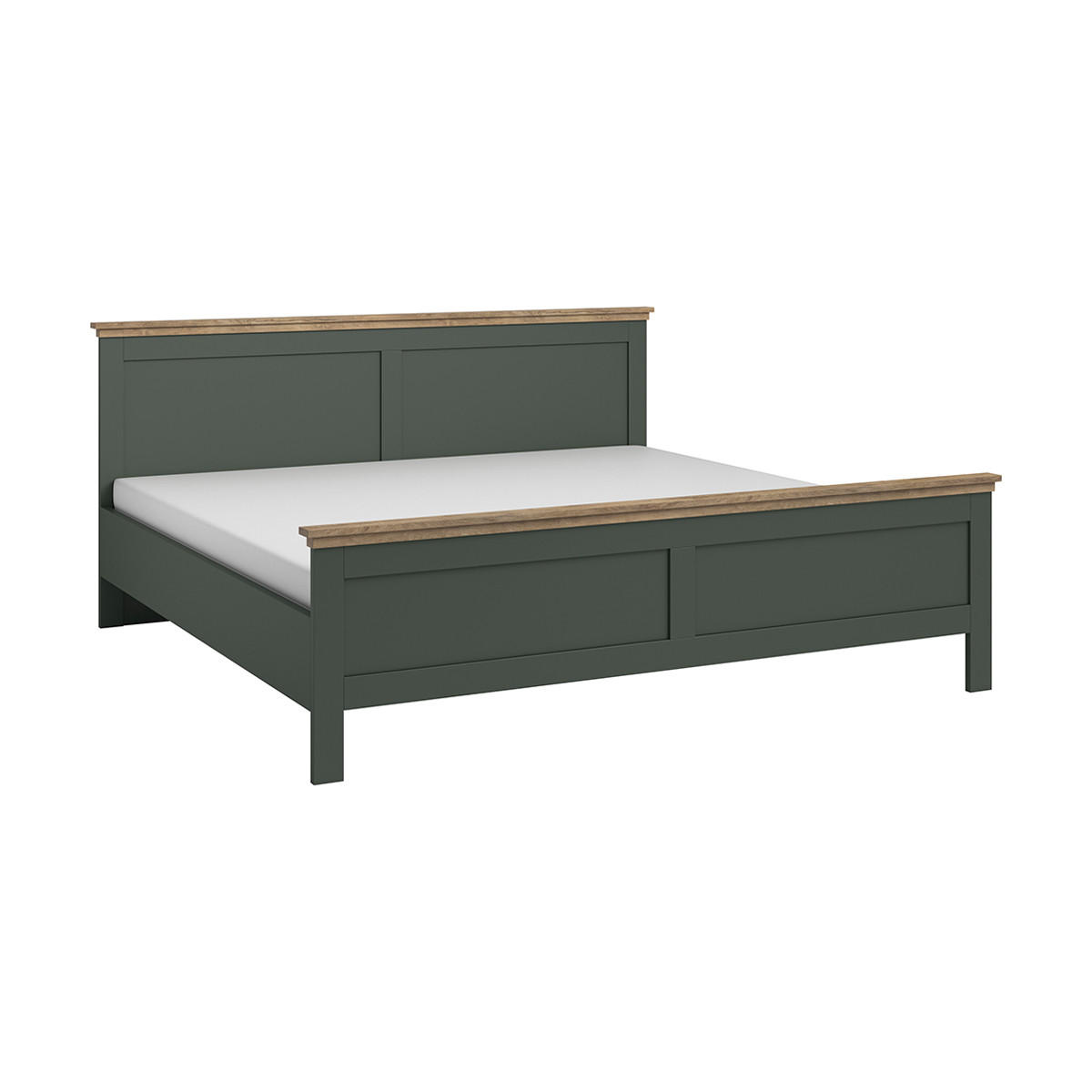 POSTEL 160/200 Martin Zelená a dřevo - zelená barva, kompozitní dřevo (160/200cm) - Petits-meubles