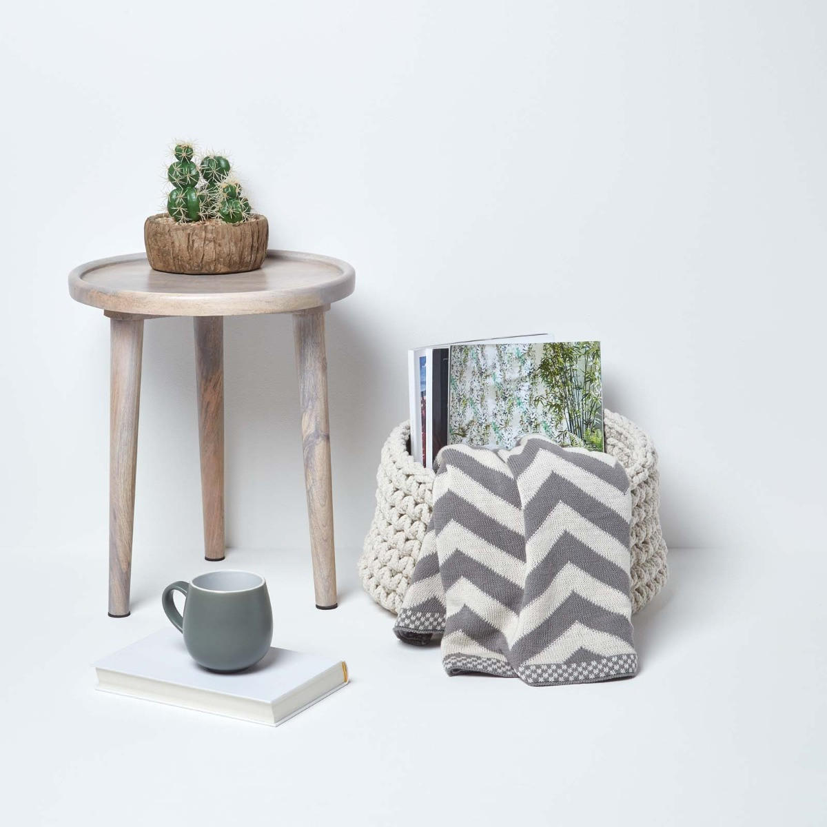 AUFBEWAHRUNGSKORB Baumwolle 37/21 cm - Naturfarben, Textil (37/37/21cm) - Homescapes