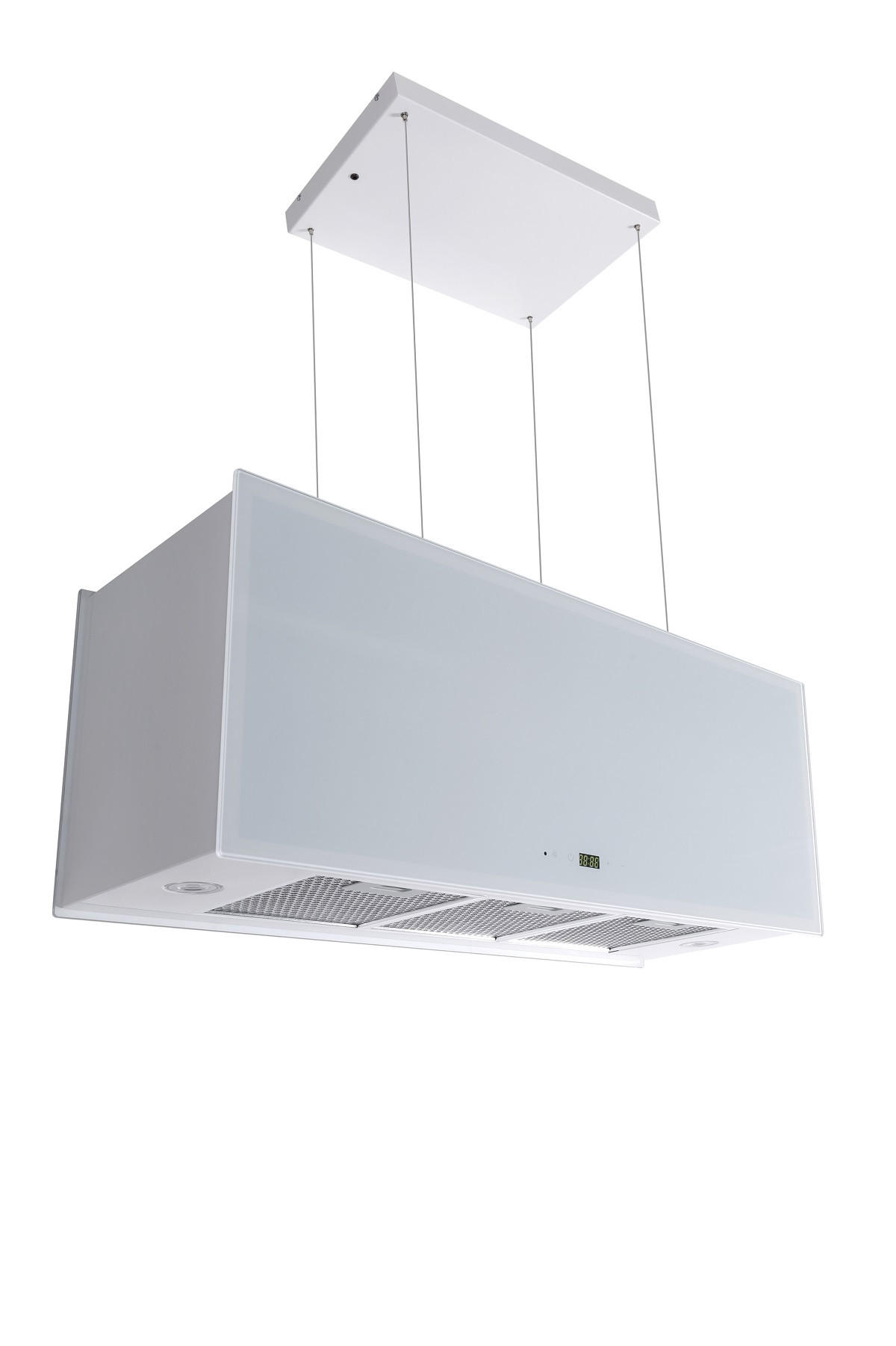DUNSTABZUGSHAUBE GCH I 333 90 WH Prime + Umluftset, 90 cm Weiß - Weiß, Metall (90/35/30.5cm) - Gurari