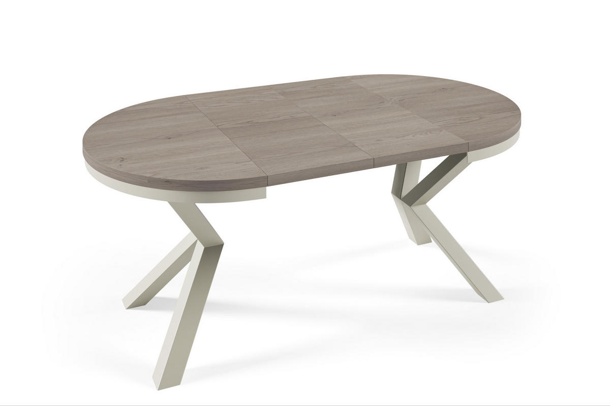 ESSTISCHE NORVIX - Sandfarben/Kaschmir, Holzwerkstoff (100/100/76cm) - Meblini