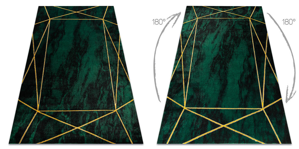 TEPPICH Emerald 160/220 cm - Pastellgrün, Textil (160/220cm) - rugsX