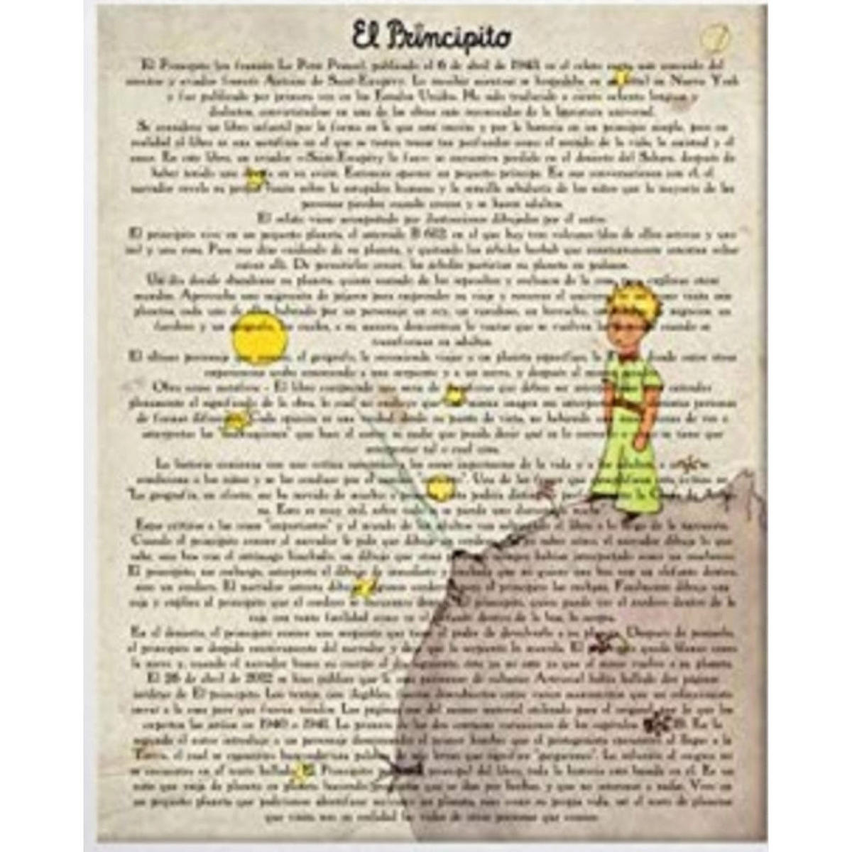 POSTER Der Kleine Prinz. A4 Rahmenlos - Klar, Papier (29.7/5/21cm) - Nacnic