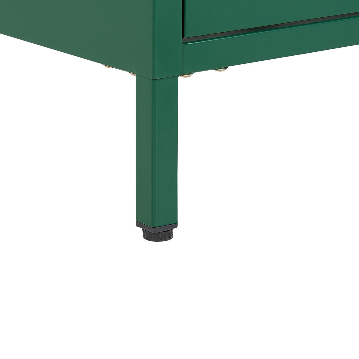 NACHTTISCH grün 2 Schubladen Malavi - Grün, Metall (43/55/40cm) - Beliani