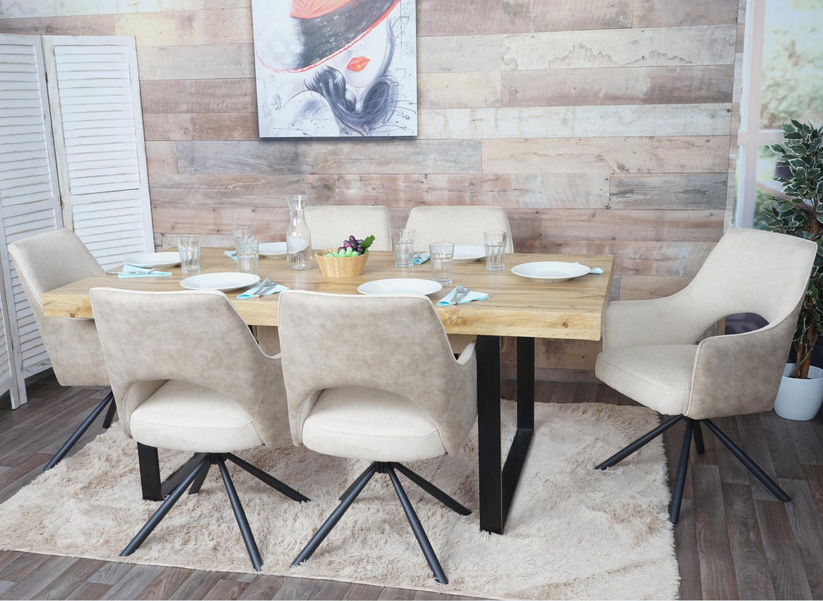 ESSZIMMERSTUHL Cremeweiß - Weiß, Textil (57/89/52cm) - MCW