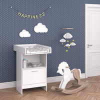 WICKELKOMMODE Leo Weiß 60 x 103 cm mit Schublade - Weiß, Holzwerkstoff (60/103/88cm) - Vicco