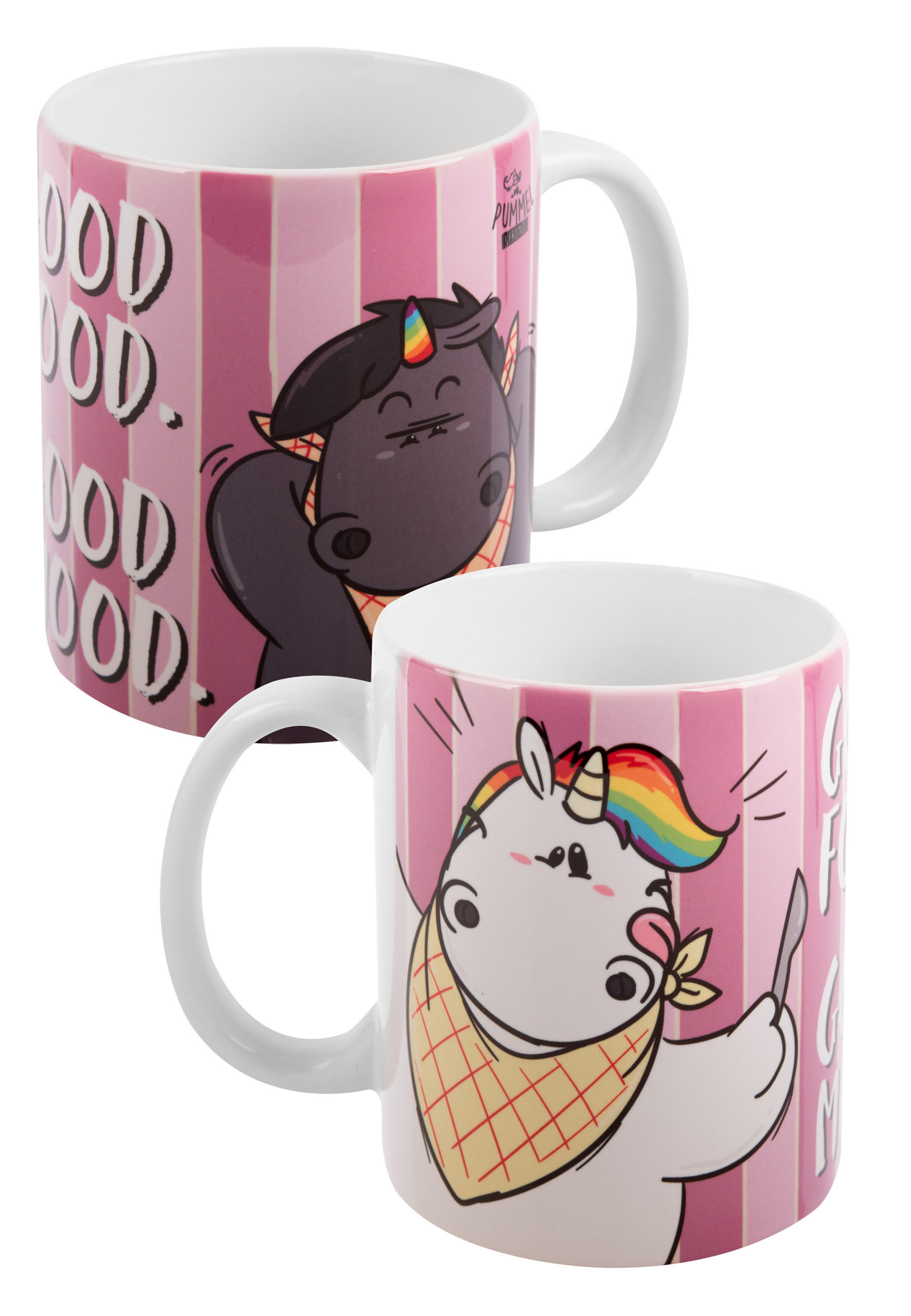 KAFFEEBECHER Pummel und Friends Frühstück Mehrfarbig 320 ml - Multicolor, Keramik (0.32L) - United Labels