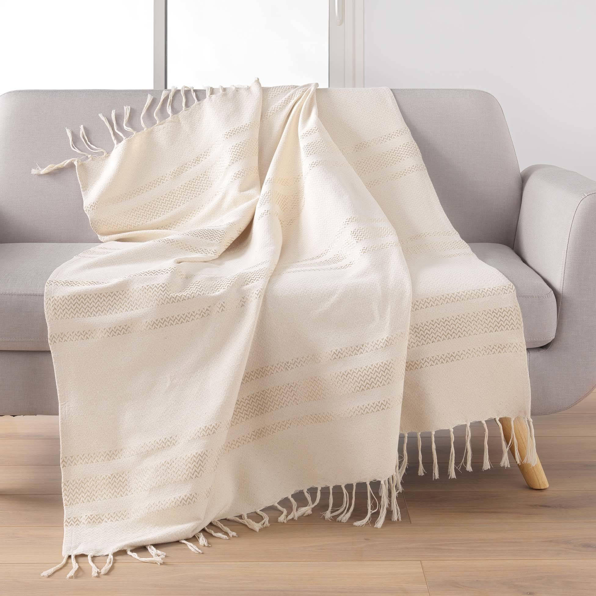 TAGESDECKE Doreline 125/150 cm - Beige, Naturmaterialen (150/125cm) - Douceur d´intérieur