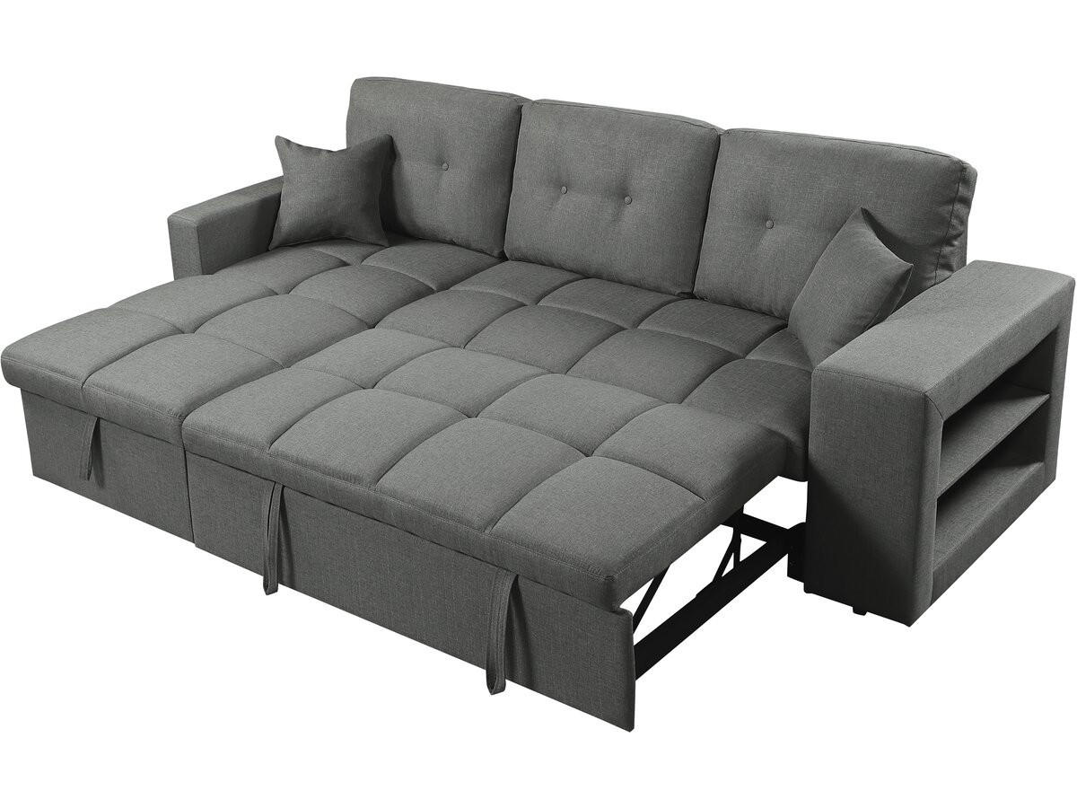 ECKSOFA axel Grau - Grau, Textil (82/233cm) - Habitat Garten