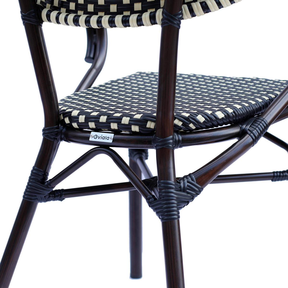 GARTENSTUHL, Schwarz - Schwarz, Holz (57/82/60cm) - Oviala