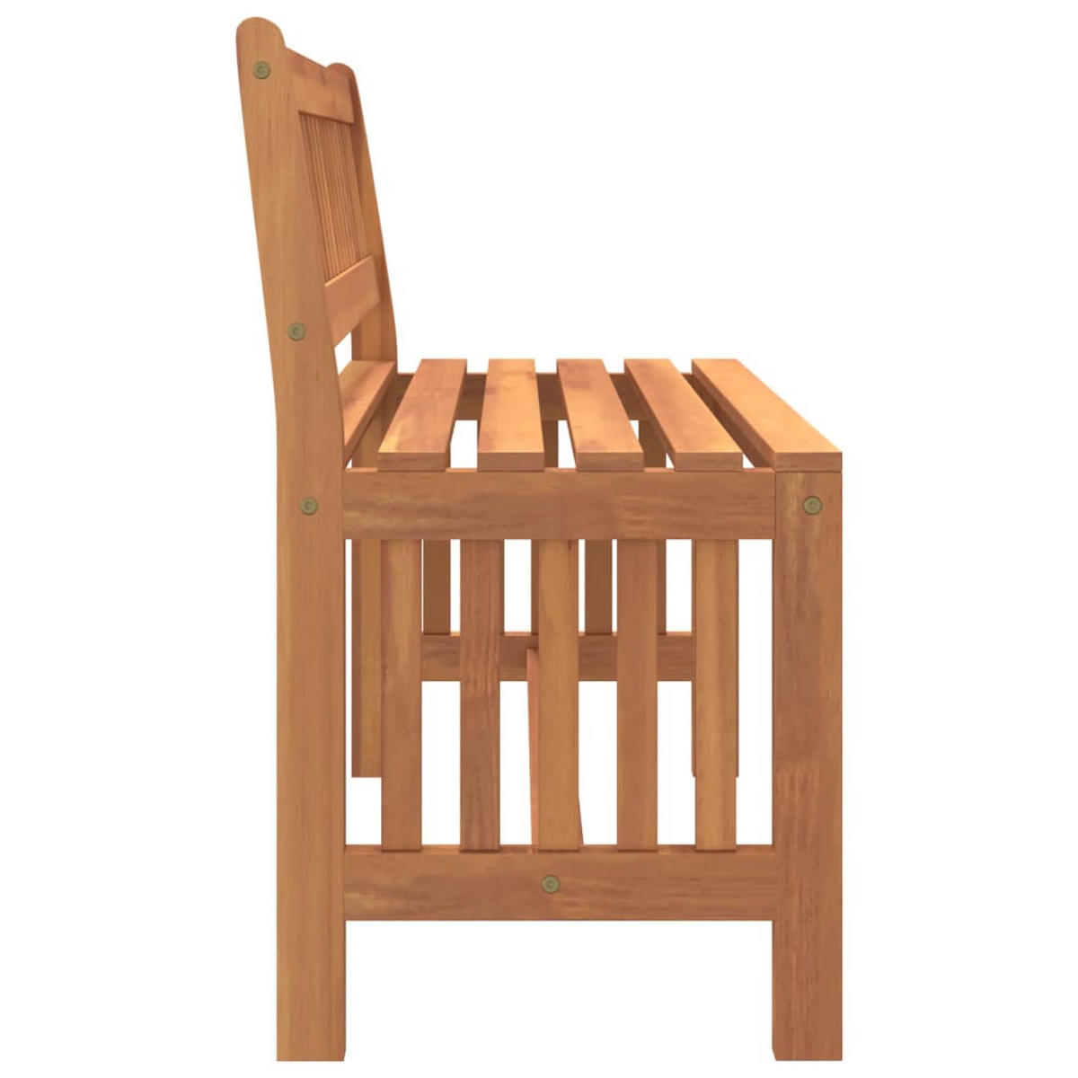 GARTENBANK 110 cm Massivholz Eukalyptus - Braun, Holz (45/77/110cm) - furnicato