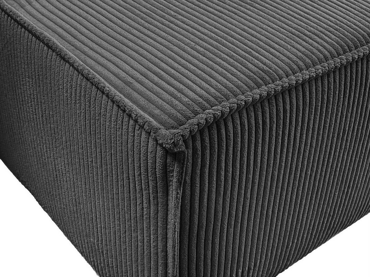 WOHNLANDSCHAFT Gepolstertes CARLO U Cord mit Schlaffunktion und Bettkasten, Poso 34 - Dunkelgrün, Textil (315/83/143cm) - Lookway