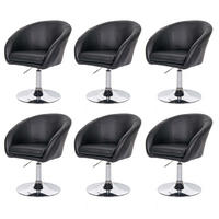 ESSZIMMERSTUHL Schwarz 6er-Set - Schwarz, Textil (59/90/60cm) - MCW