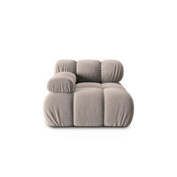 MODUL links Bellis aus Samt beige - Beige, Textil (94/70/94cm) - Micadoni