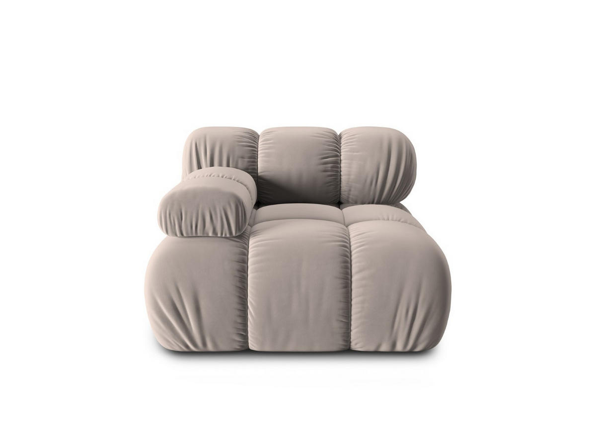 MODUL links Bellis aus Samt beige - Beige, Textil (94/70/94cm) - Micadoni