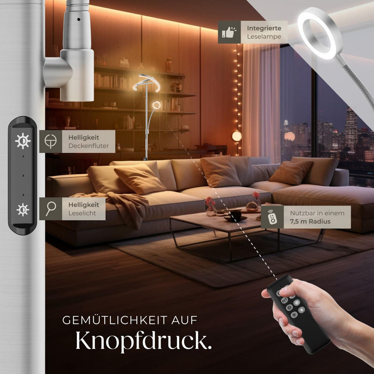 DECKENFLUTER Auralis,31,5 x 188 cm ,Nickel matt - Nickelfarben, Metall (31.5/31.5/188cm) - tectake
