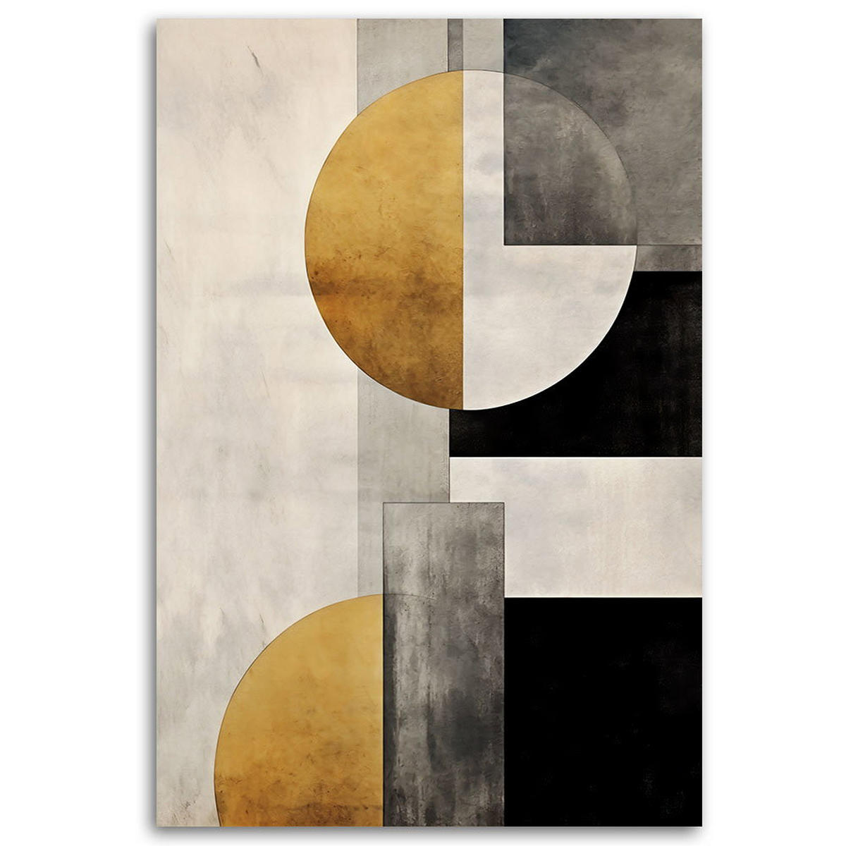 KUNSTDRUCK Gold 40/60 cm - Goldfarben, Textil (40/60cm) - KUNSTLOFT