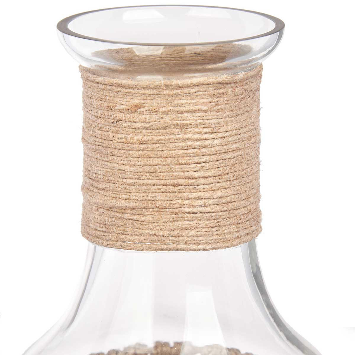 FLASCHE dekorativ - Braun, Glas (18/38/18cm) - Giftdecor