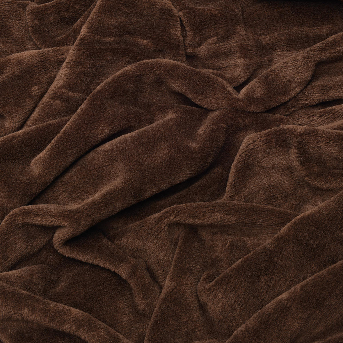 DECKE Aurelia 220/240 cm Dunkelbraun - Dunkelbraun, Textil (240/220cm) - Beautissu 