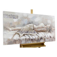 ÖLGEMÄLDE 120/60 cm - Beige, Holz/Textil (1.6/60cm) - KUNSTLOFT