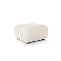 POLSTERHOCKER CORSO Modern Sitzhocker, Fußhocker Creme - Creme, Holzwerkstoff/Kunststoff (72/43.5/72cm) - MASSENO